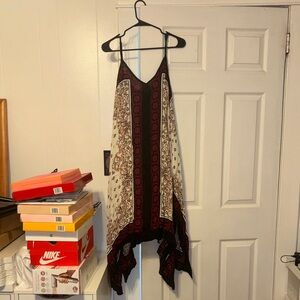 Love Black and Red Patterned Dress